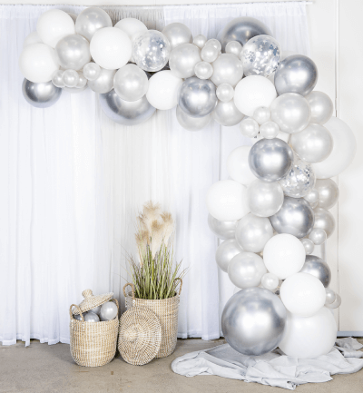 Ballongbåge 5 m Silver