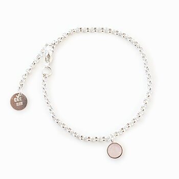 NEWS Bracelet 925 Silver & Gemstone Rosequarts