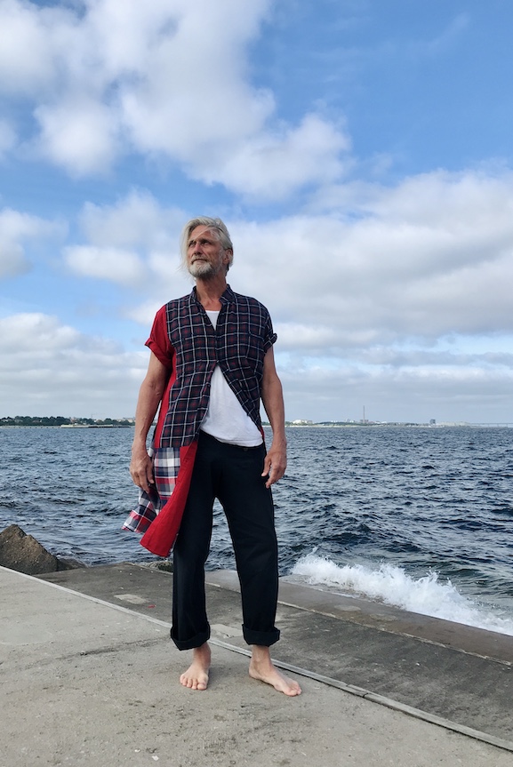 Skjortklänning, flanell, röd ärm - 5