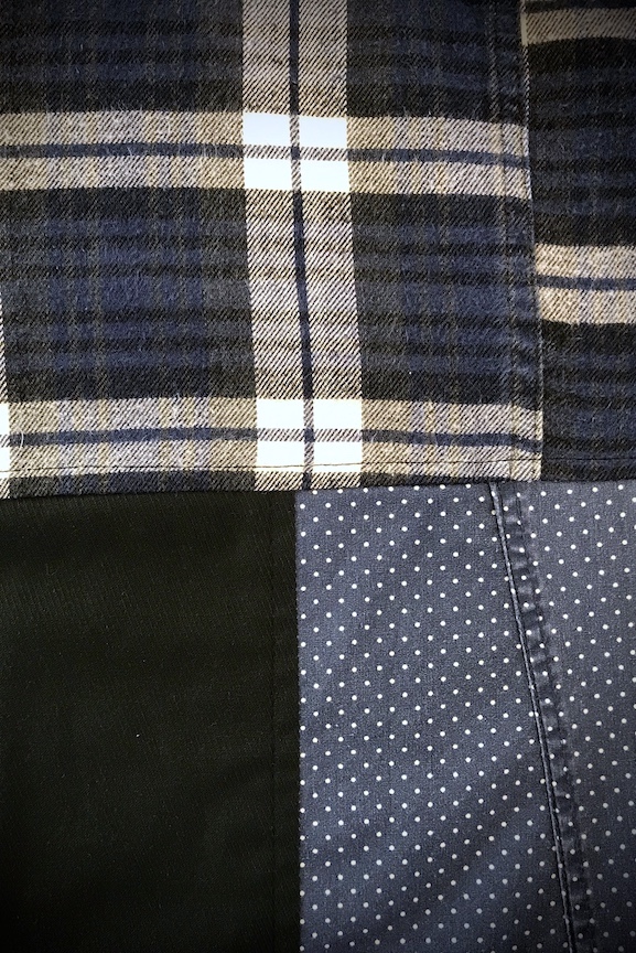 SÅLD Skjortklänning, flanell, prickig blå - 5