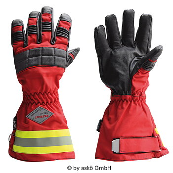 Brannhanske med lang mansjett, NYHET! Askö Patriot Fireproof, tekstil brannhanske som kan vaskes på 60 grader. DIN EN 659:2008 (DIN EN 659+A1+AC:2009)