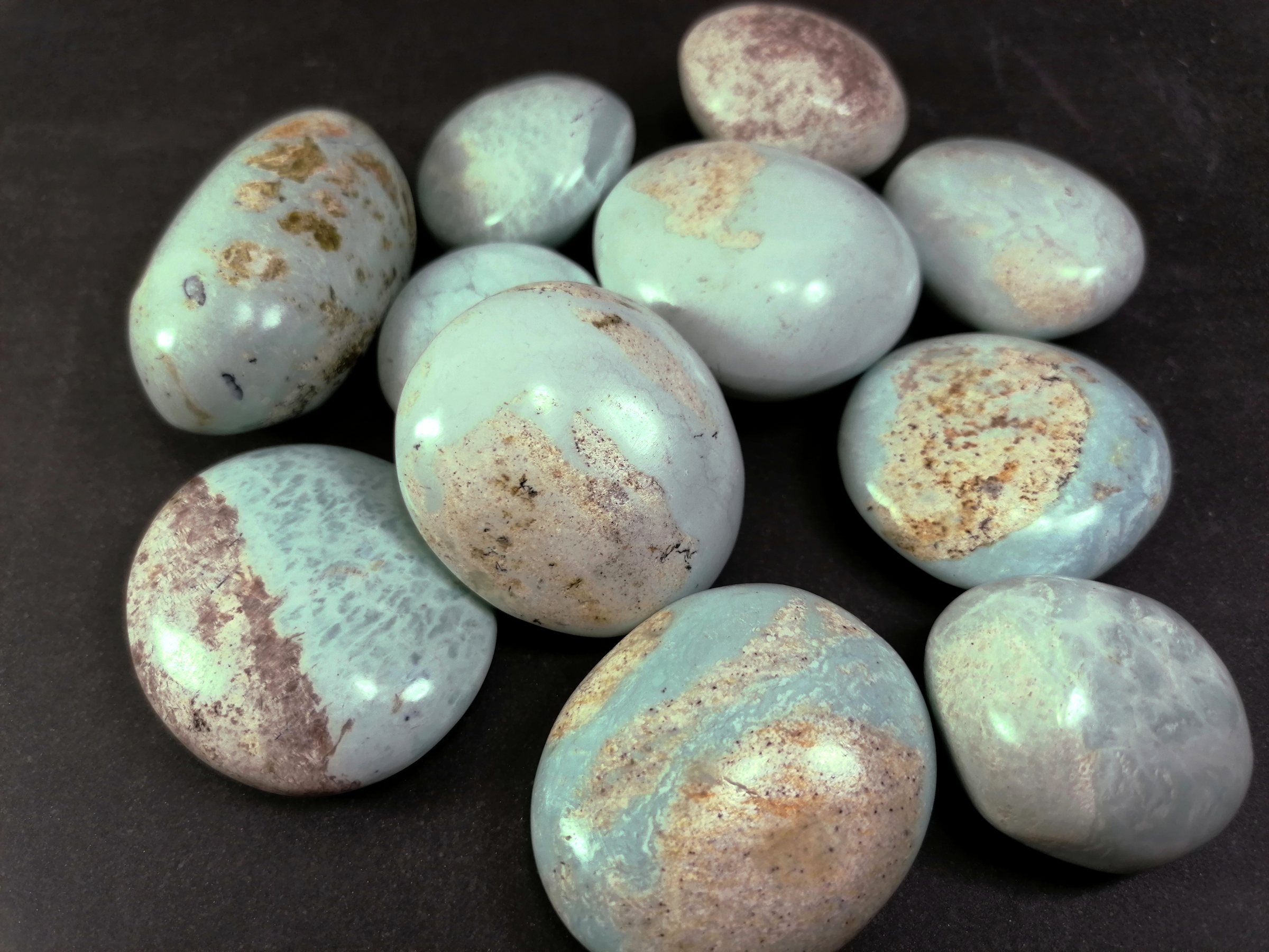 Pebbles "No Worry Stone" - Afrikansk Turkos