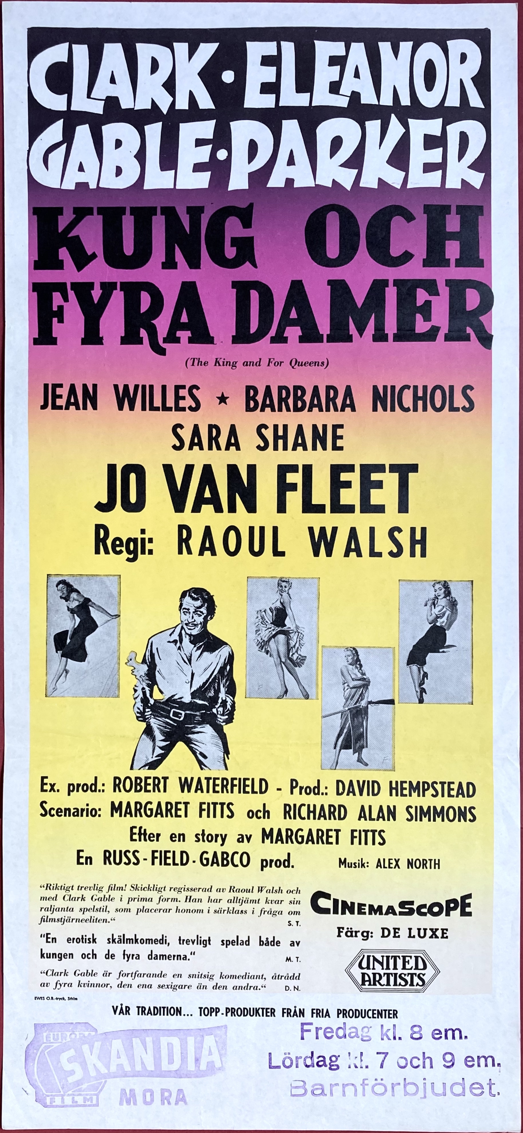 KUNG OCH FYRA DAMER (1956)