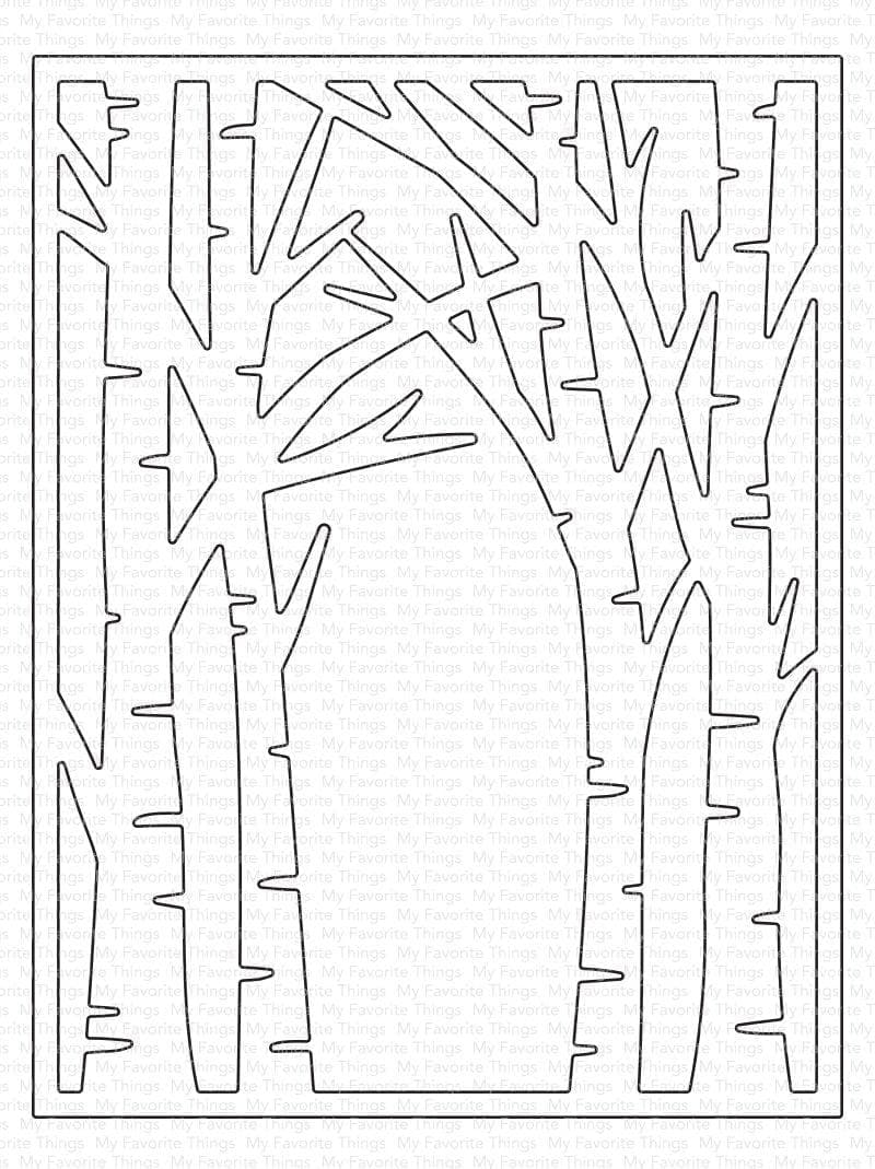 MY FAVORITE THINGS-Birch Tree Forest Cover-Up Die-namics