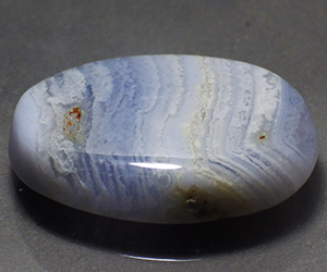 Piedra preciosa curativa de ágata azul natural grande y hermosa de 24,53 ct - 2