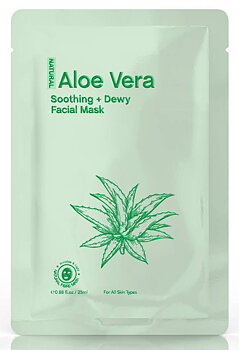 Aloe veraa sisältävä kasvonaamio