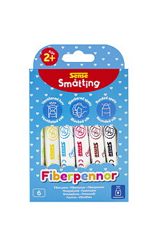Fiberpennor småtting 6-pack