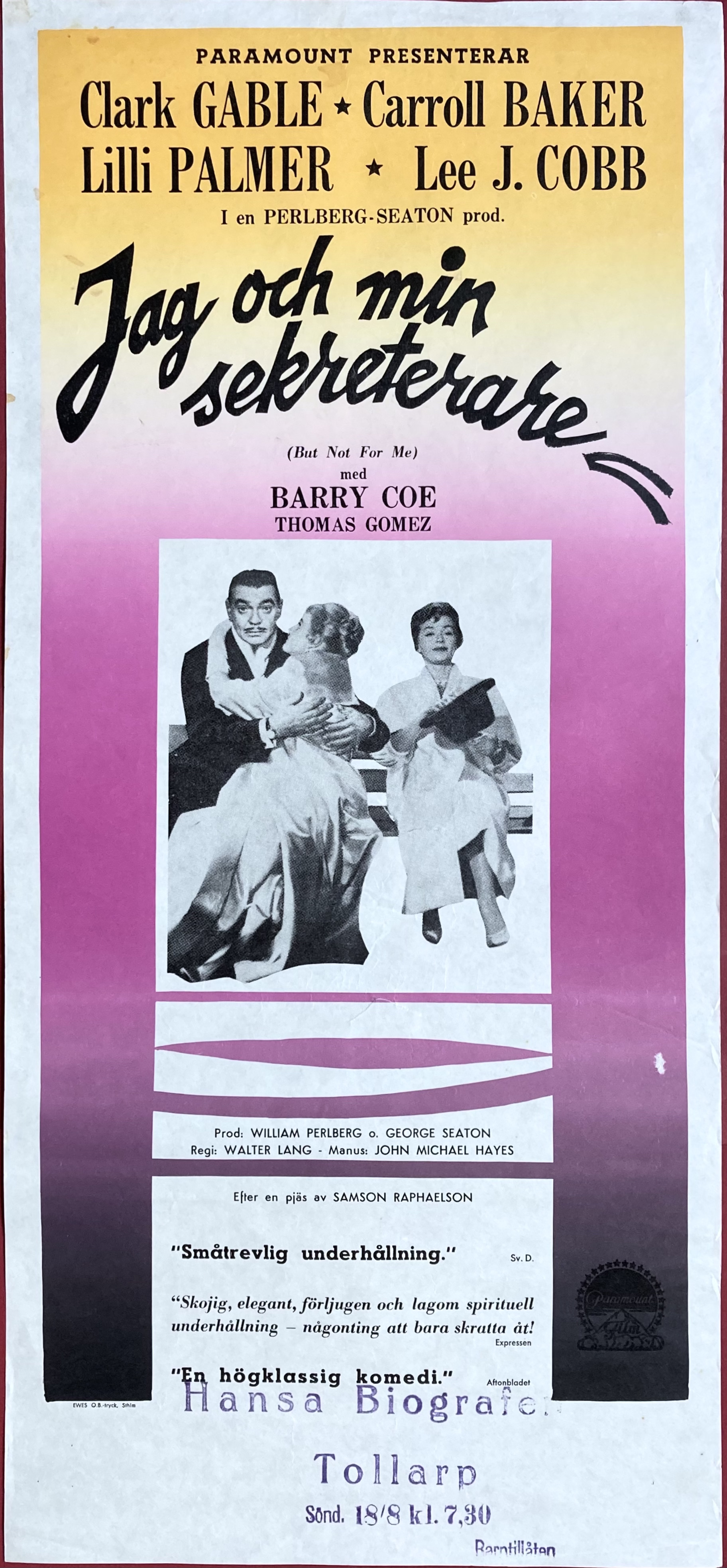 BUT NOT FOR ME (1959)