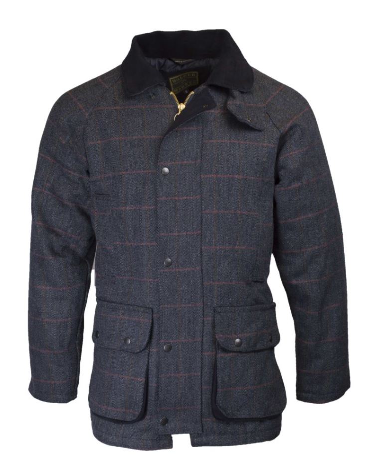 Engelsk Tweed - Derby Tweed Shooting Jacket -BLUE TWEED  - 2