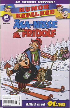 Humorkavalkad Åsa-Nisse & Lilla Fridolf nr 6 2021, 12 sidor kryss!