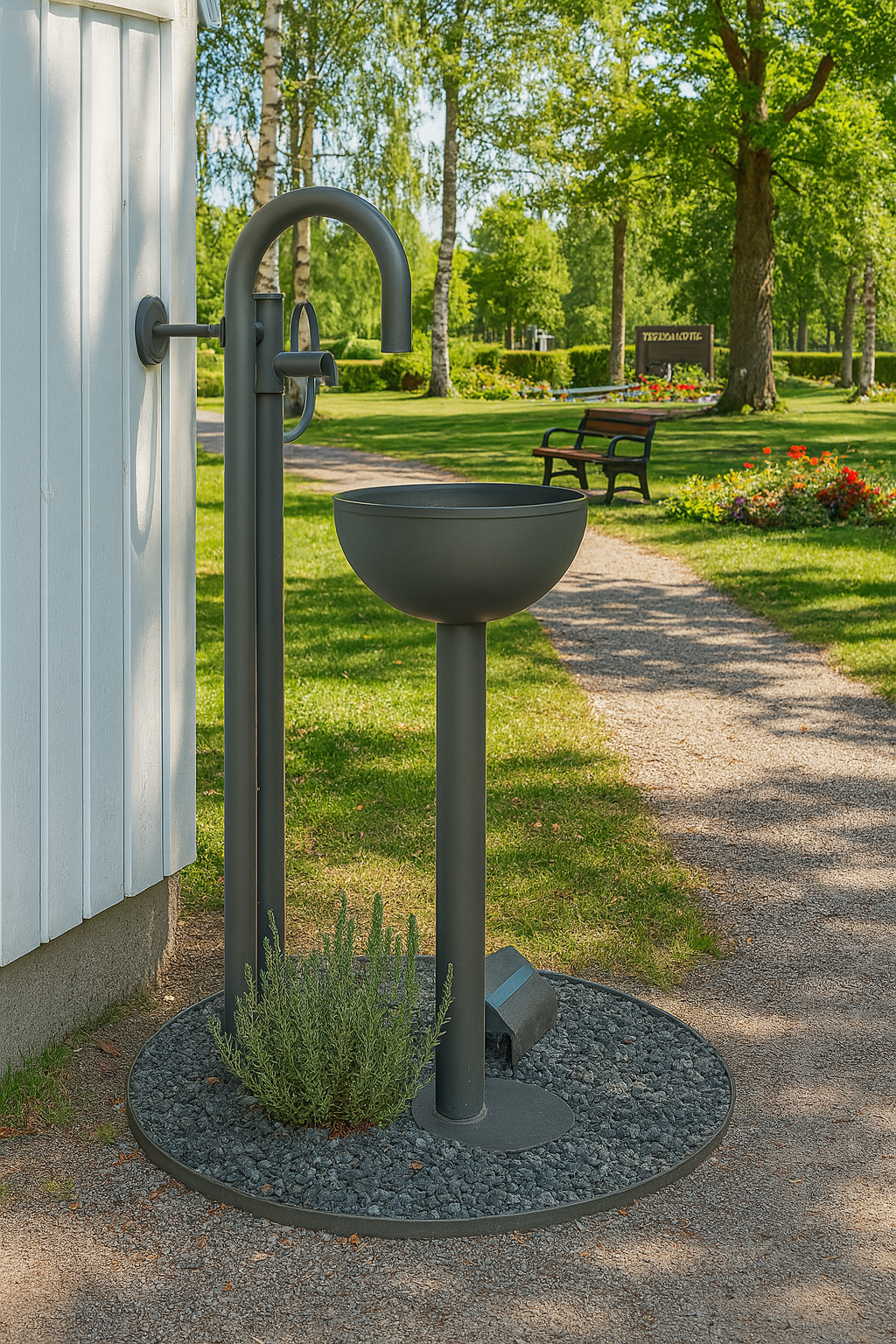 Vattenpost DUO H 30 Frostline med självstängning