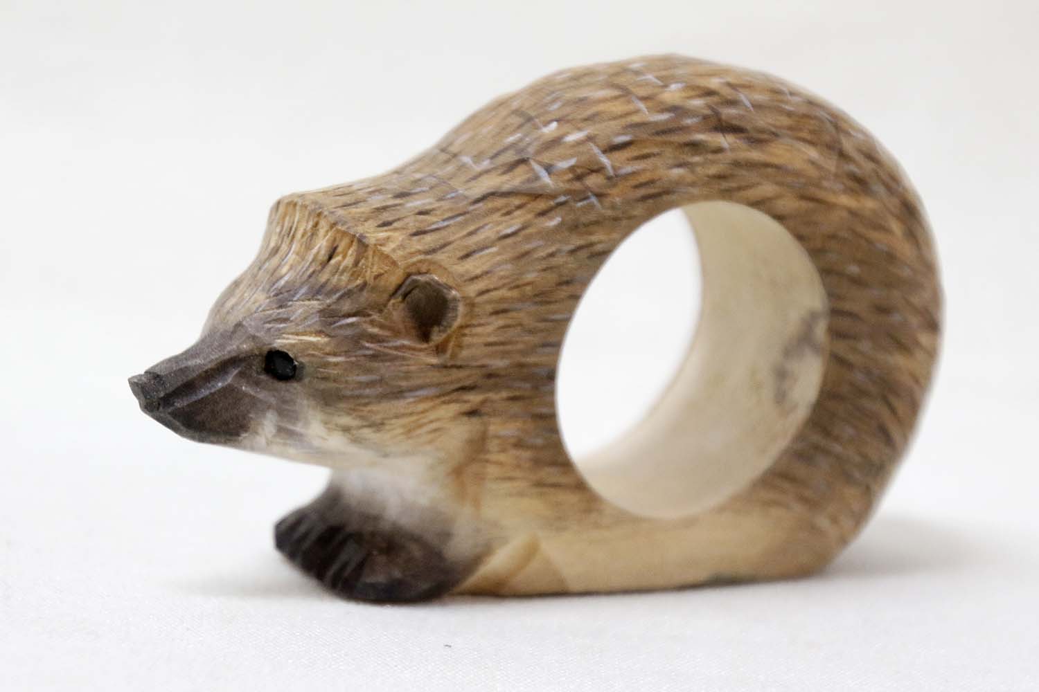 Napkin ring Hedgehog 10x6 cm