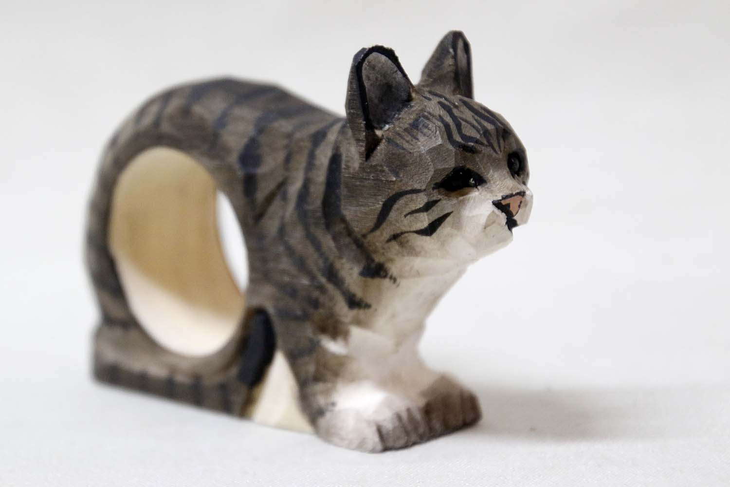 Napkin ring Cat 10x6 cm