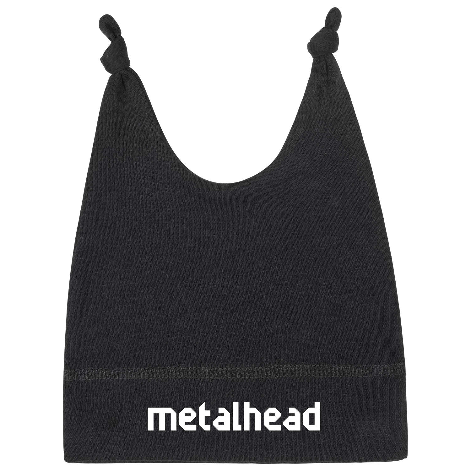 Metalhead Black Baby Beanie - 2