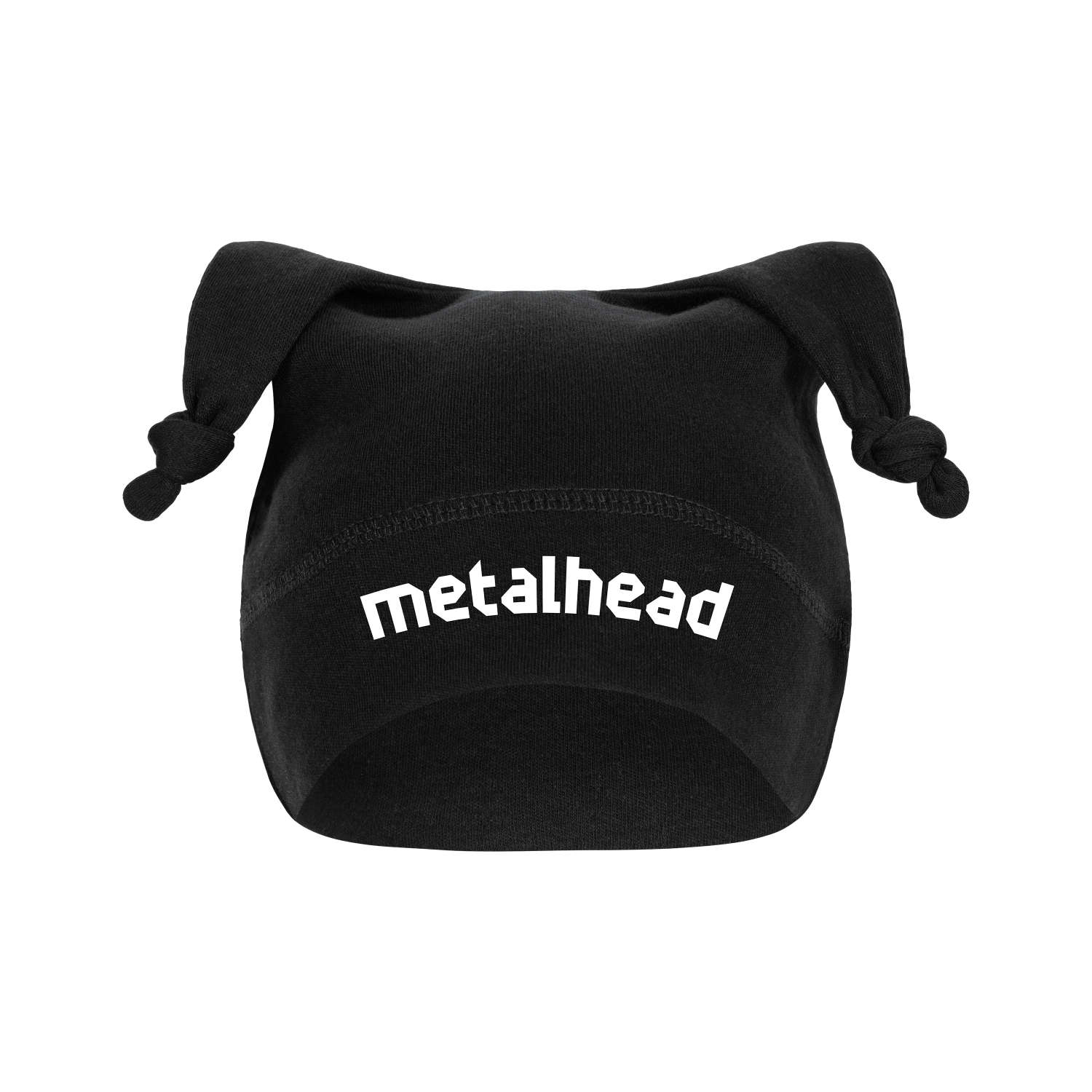Metalhead Black Baby Beanie