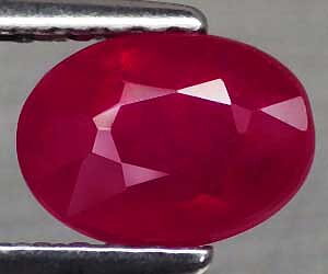 1,33 ct piedra preciosa de rubí natural genuino ovalada muy hermosa