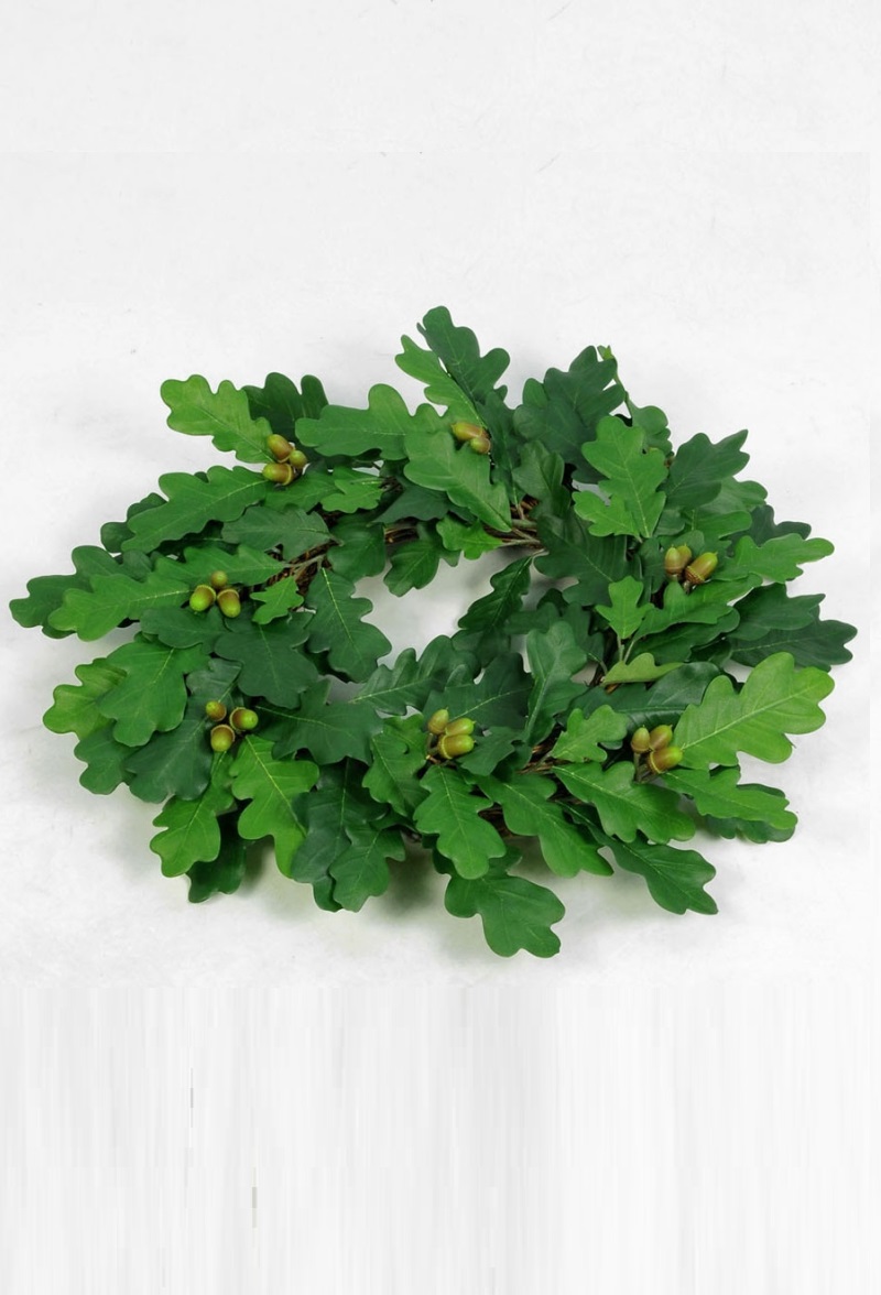 Krans med eklöv och ekollon - Ø 45 cm - 3