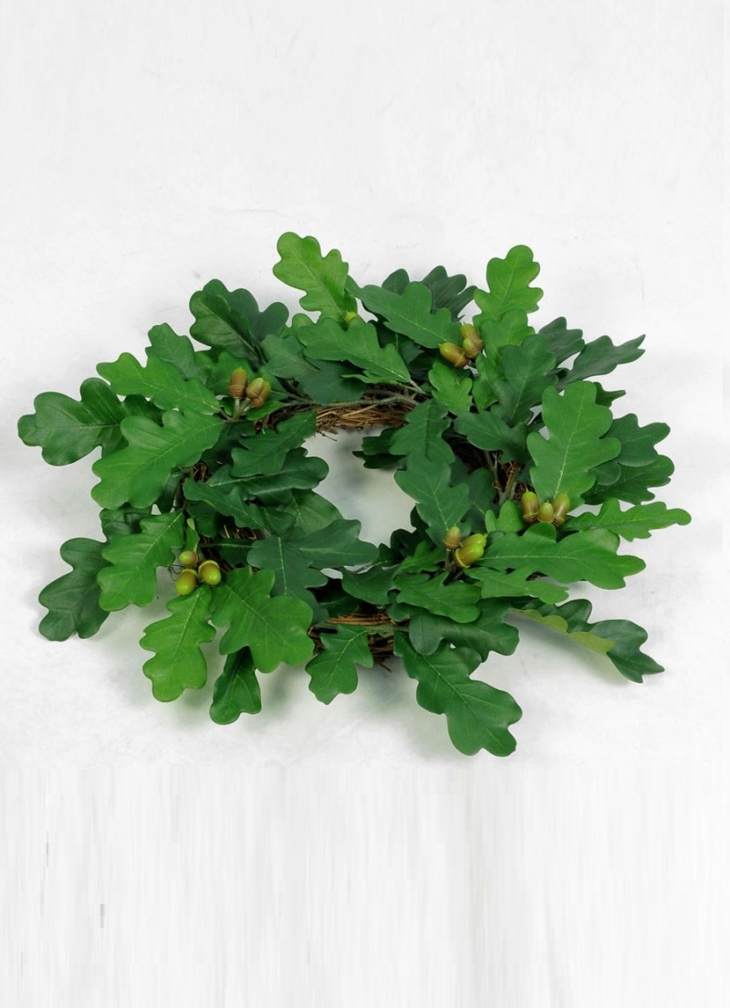 Wreath with oak leaves and acorns - Ø 35 cm - 3
