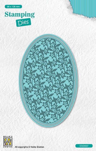 Stamping dies oval "flowers"