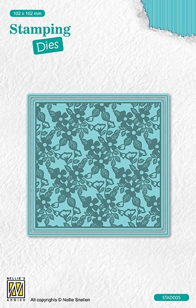 Stamping dies square flowers