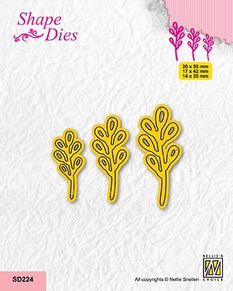 Shape Dies "set of 3 branches-3"