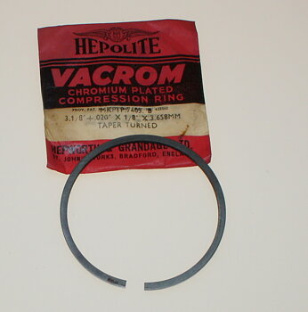 Kolvring  79,88x3,17 mm (3 1/8" +.020 x 1/8") NOS Hepolite