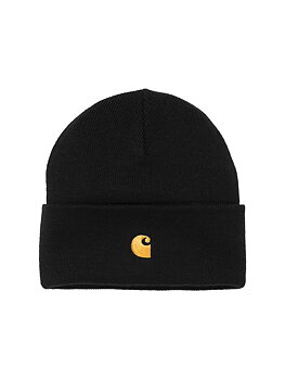Carhartt WIP - Chase Beanie Black/Gold