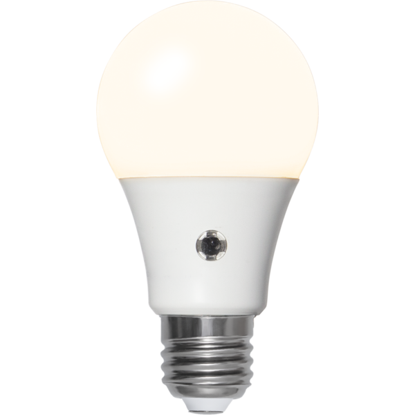 LED-LAMPA E27 A60 SENSOR OPAQUE, 7W (40W) 2700K, Skymningssensor - 2