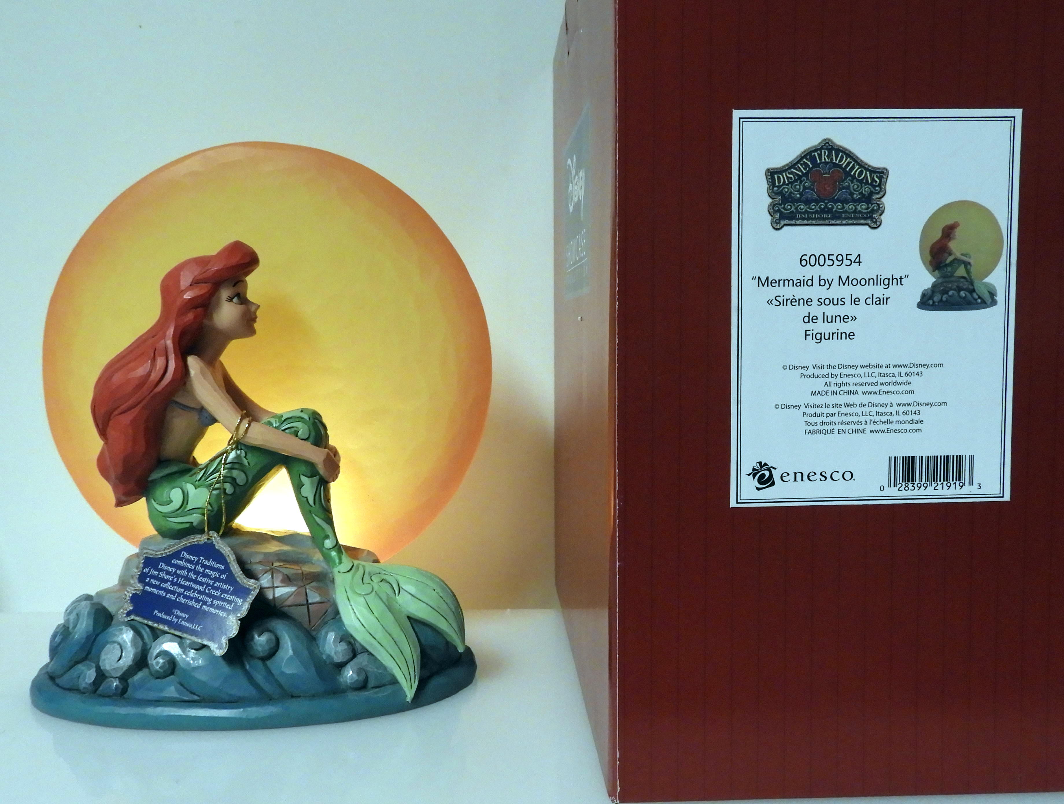 Ariel With liht up moon, Ariel av Jim Shore - 5
