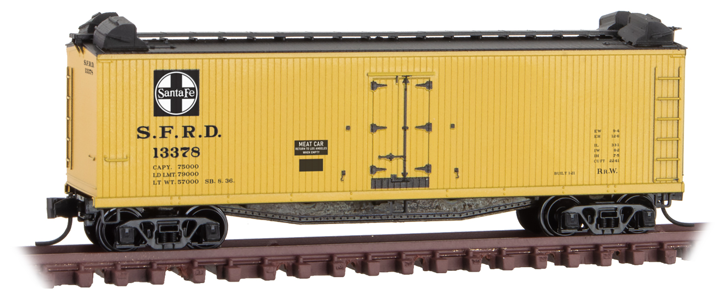 Dbl sheated reefer Santa Fe #SFRD13378