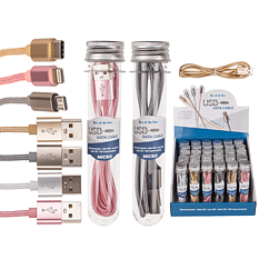 USB-datacáble for iPhone, Type C and Micro