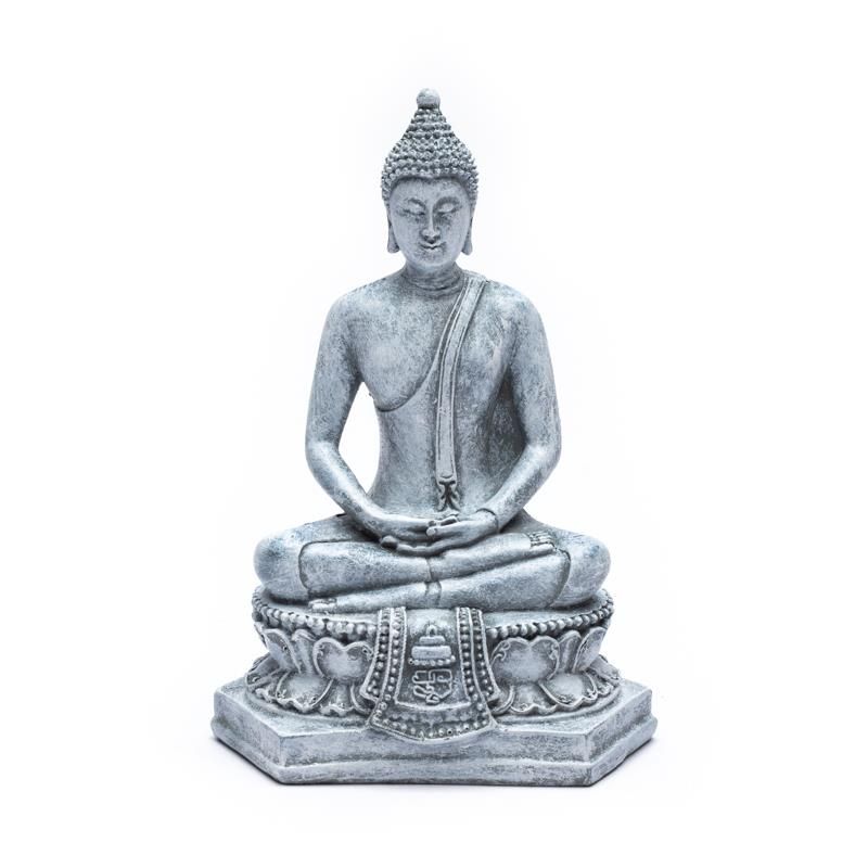 Meditating Buddha Thailand Grey
