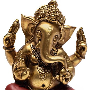 Ganesh Statue Gold Colour