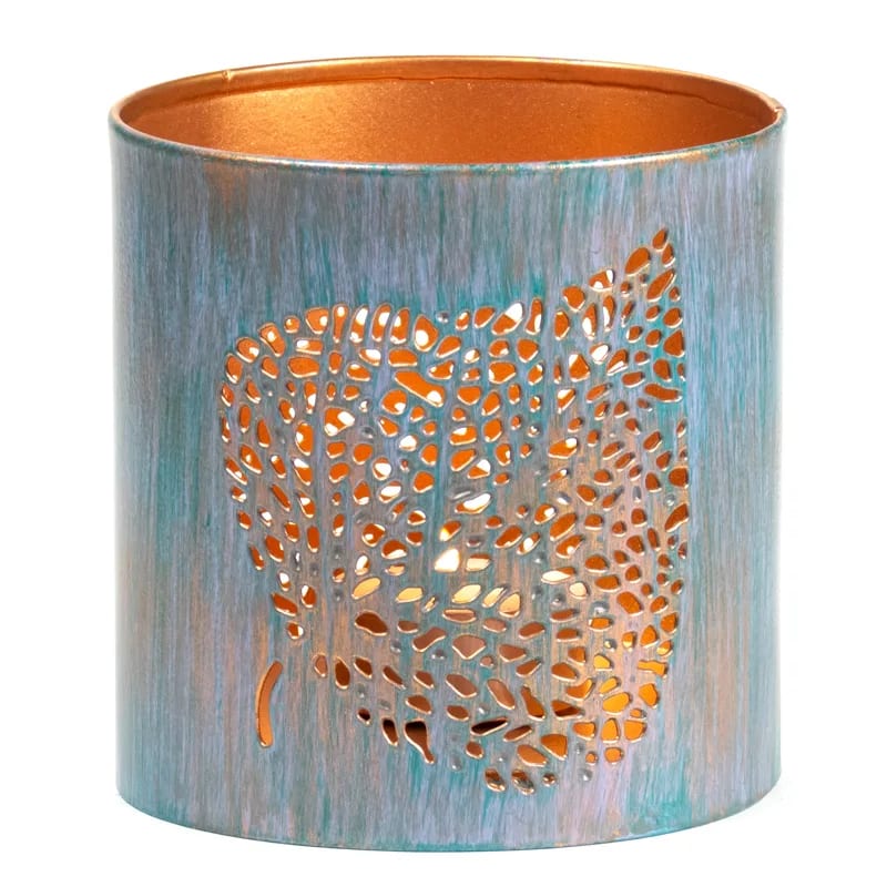 BodhiLöv ljuslykta - Silver/Grå - Fairtrade 