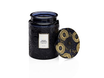 Moso Bamboo Large Glass Jar - Japonica 