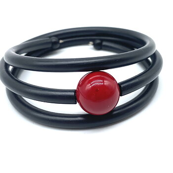 Bracelet Stacy Rubber Red seashell