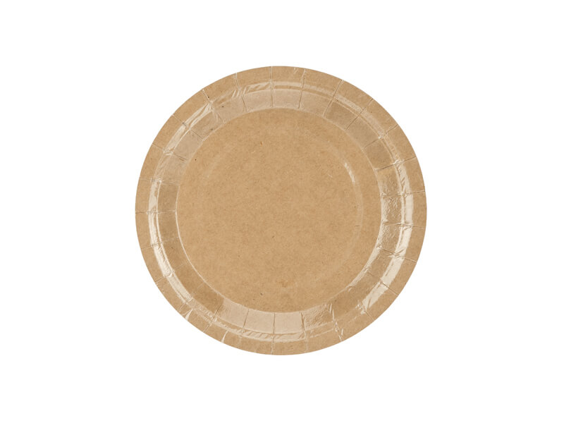 Papptallrikar 18 cm Natur - 2