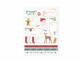 Julklappsetiketter Jultomte Röd mix - 2