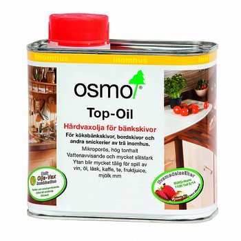 Top-Oil 3037 Vit Sidenmatt 0,5L