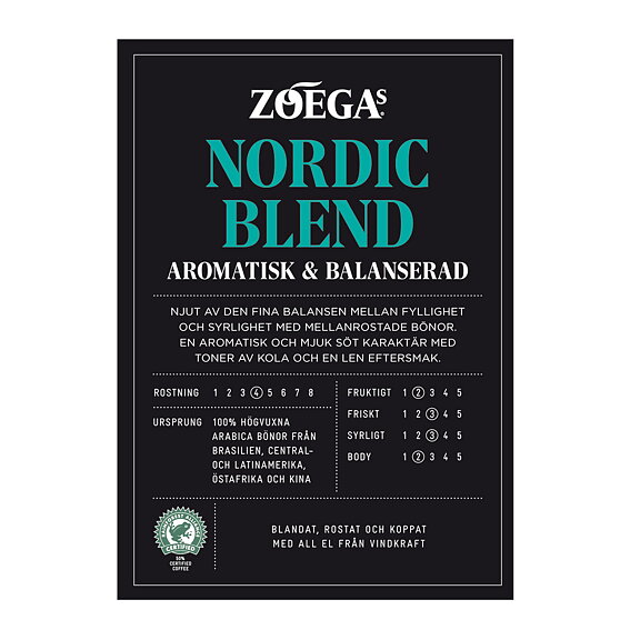 Brandingpaket Zoegas Nordic Blend Svenska