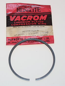 Kolvring  67.06x2,38 mm NOS Hepolite