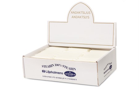 Liljeholmens Andaktsljus 540-p Vit Svanen