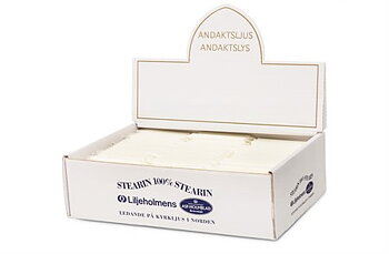 Liljeholmens Andaktsljus 540-p Vit Svanen