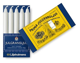 Liljeholmens Julgransljus 18x20-p Vit Svanen