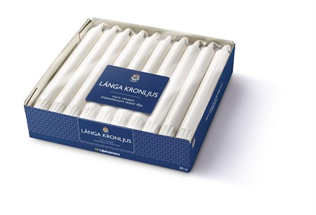 Liljeholmens Kronljus Långa 5x30-p Vit Svanen