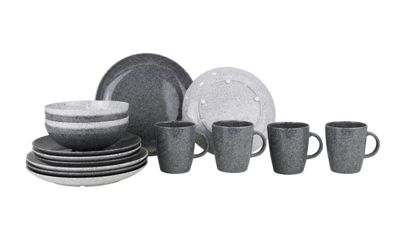 Melaminservis Classic Line Granite - 16 delar