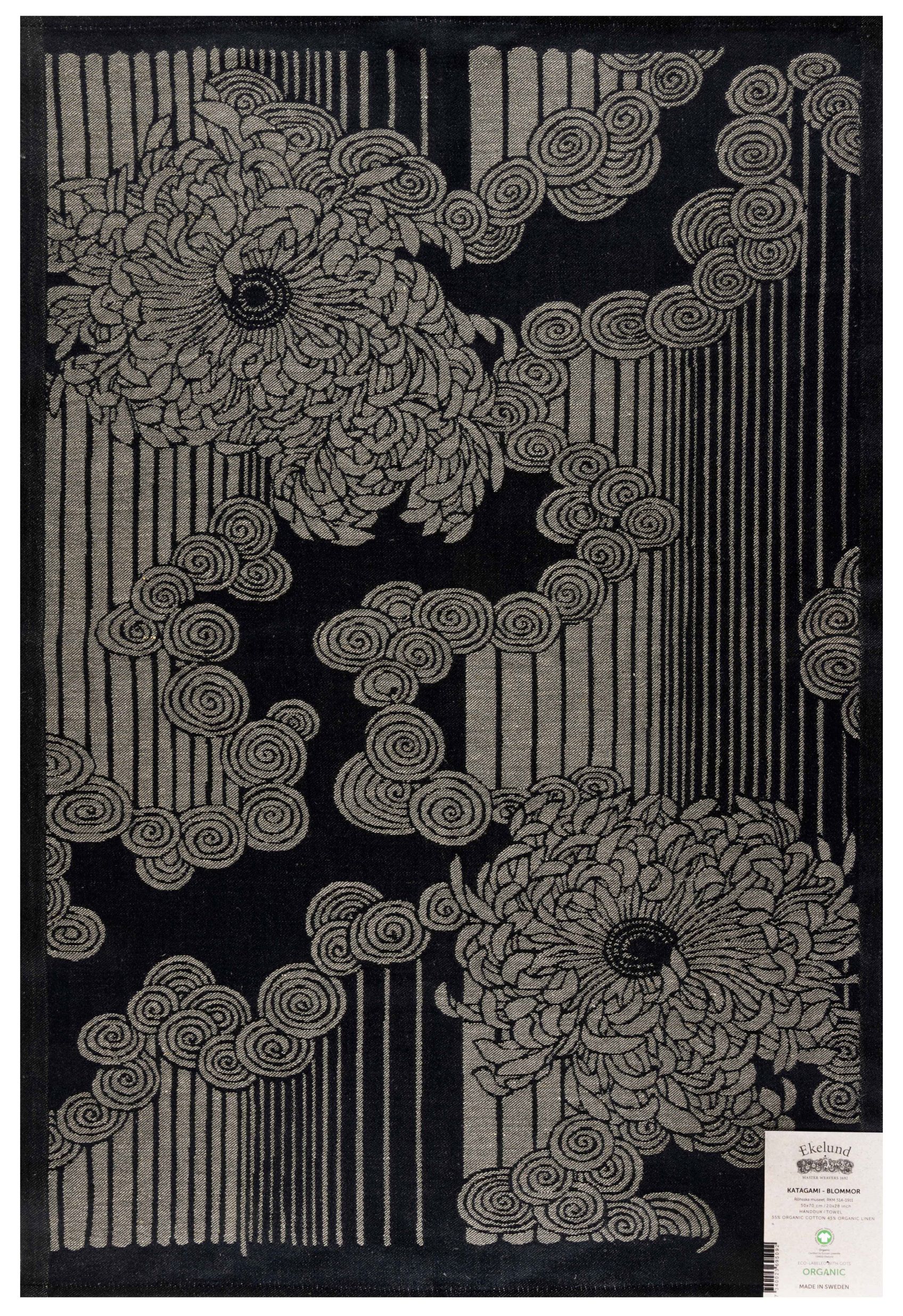 Katagami - svarta blommor