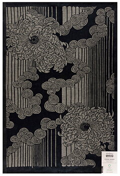 Katagami - svarta blommor