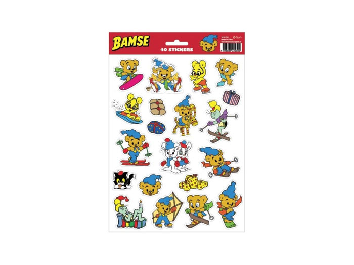 Stickers Bamse jul