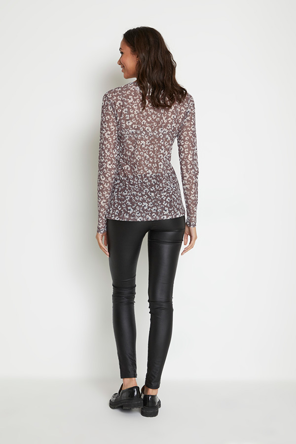 Kaffe - Mesha Blouse Shopping Bag / Sand Petit Fleur - 4